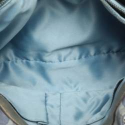 Pre Owned Coach Penelope Blue/Gold Signature Canvas and Leather Shoulder Bag