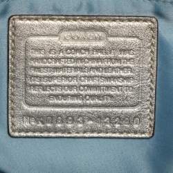 Pre Owned Coach Penelope Blue/Gold Signature Canvas and Leather Shoulder Bag