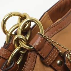 Pre Owned حقيبة كتف كوتش ألكسندرا جلد بني