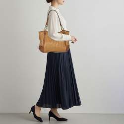 Pre Owned حقيبة كتف كوتش ألكسندرا جلد بني