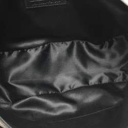 Pre Owned Coach Taylor Black/Light Beige Zebra Print Canvas Satchel