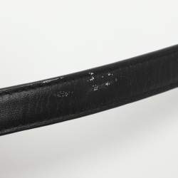 Pre Owned Coach Taylor Black/Light Beige Zebra Print Canvas Satchel