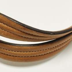 Pre Owned Coach Carryall Oversized Yellow Canvas and Leather Tote