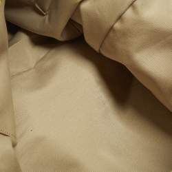 Pre Owned Coach Carryall Oversized Yellow Canvas and Leather Tote