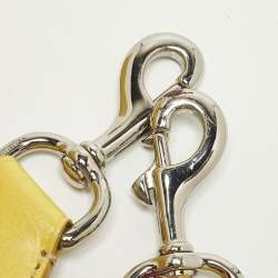 Pre Owned Coach Carryall Oversized Yellow Canvas and Leather Tote