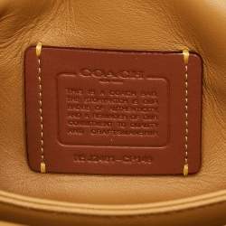 Pre Owned Coach Tabby 20 Pillow Quilting Honey Brown Leather Shoulder Bag