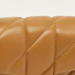 Pre Owned Coach Tabby 20 Pillow Quilting Honey Brown Leather Shoulder Bag