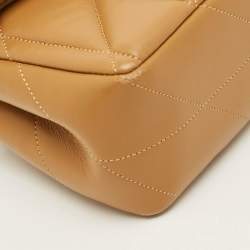 Pre Owned Coach Tabby 20 Pillow Quilting Honey Brown Leather Shoulder Bag