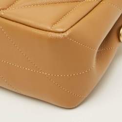 Pre Owned Coach Tabby 20 Pillow Quilting Honey Brown Leather Shoulder Bag