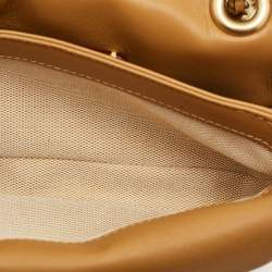 Pre Owned Coach Tabby 20 Pillow Quilting Honey Brown Leather Shoulder Bag