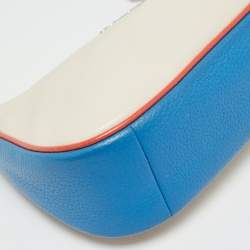 Pre Owned حقيبة كتف كوتش تيري جلد ثلاثي الألوان