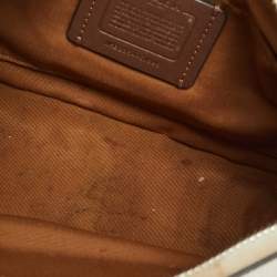 Pre Owned حقيبة كتف كوتش تيري جلد ثلاثي الألوان