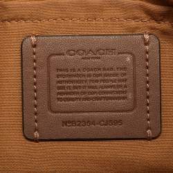 Pre Owned حقيبة كتف كوتش تيري جلد ثلاثي الألوان