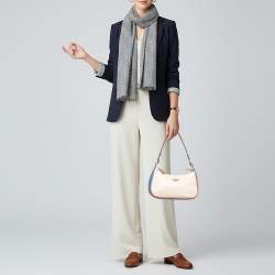 Pre Owned حقيبة كتف كوتش تيري جلد ثلاثي الألوان