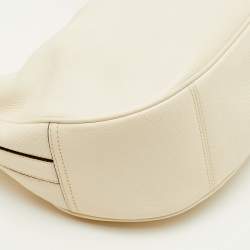 مملوكة مسبقًا Coach Off White Grained Leather Hobo