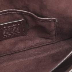 Pre Owned Coach Tabby Purple Leather Crossbody Bag