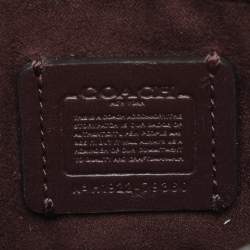 Pre Owned Coach Tabby Purple Leather Crossbody Bag