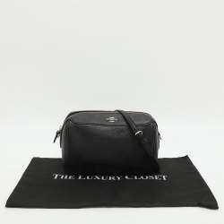 Pre Owned Coach Bennett Black Leather Crossbody Bag