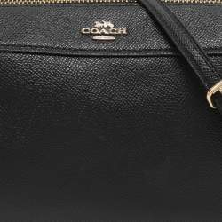 Pre Owned Coach Bennett Black Leather Crossbody Bag