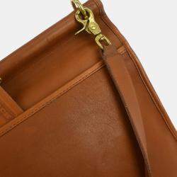 Pre Owned Coach Brown Beekman Briefcase 2way Shoulder Bag