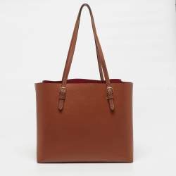 Pre Owned Coach Mollie Brown Leather Tote