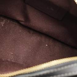 Pre Owned Coach Darci Mini Brown/Black Signature Coated Canvas Carryall Satchel