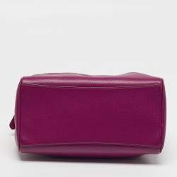 Pre Owned Coach Bennett Mini Purple Leather Satchel