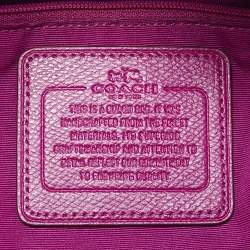 Pre Owned Coach Bennett Mini Purple Leather Satchel