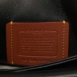 Pre Owned Coach Tabby 20 Black Pillow Quiltied Leather Shoulder Bag