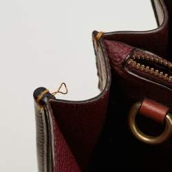 Pre Owned Coach Tyler Carryall Beige/Brown Signature Embossed Leather Tote