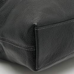 مملوكة مسبقًا Coach Andy Drawstring Black Leather Bucket Bag