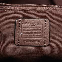 مملوكة مسبقًا Coach Andy Drawstring Black Leather Bucket Bag