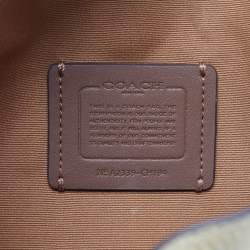 Pre Owned Coach Hanna Yellow Leather Shoulder Bag