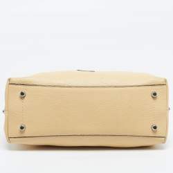 Pre Owned Coach Hanna Yellow Leather Shoulder Bag