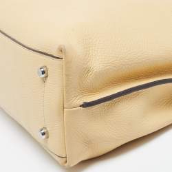 Pre Owned Coach Hanna Yellow Leather Shoulder Bag