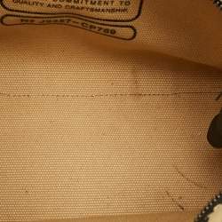 مملوكة مسبقًا حقيبة يد كوتش قماش بطباعة النمر الأسود / الأصفر الفاتح كارغو