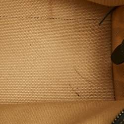 مملوكة مسبقًا حقيبة يد كوتش قماش بطباعة النمر الأسود / الأصفر الفاتح كارغو