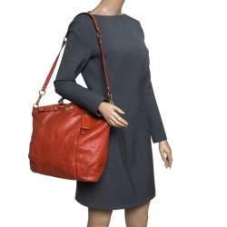 Coach Brown Leather Top Handle Bag