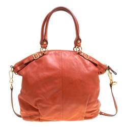 Coach Brown Leather Top Handle Bag