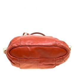 Coach Brown Leather Top Handle Bag