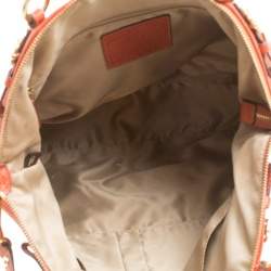 Coach Brown Leather Top Handle Bag