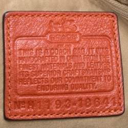 Coach Brown Leather Top Handle Bag