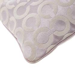 Coach Lilac Signature Fabric Opt Art Crossbody Bag