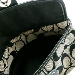 Coach Black/Grey Legacy Signature Wristlet Clutch 
