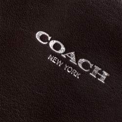 Coach Brown/Blue Leather Tanner Legacy Tote