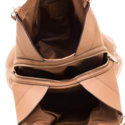 Pre Owned Coach Tan Leather Lexy Tote