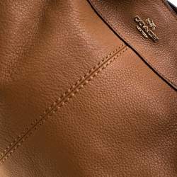 Pre Owned Coach Tan Leather Lexy Tote