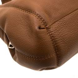 Pre Owned Coach Tan Leather Lexy Tote