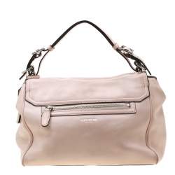 Pre Owned حقيبة كوتش يد علوية ليغسي رومي جلد وردية فاتحة