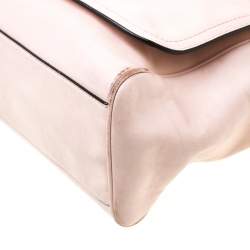 Pre Owned حقيبة كوتش يد علوية ليغسي رومي جلد وردية فاتحة